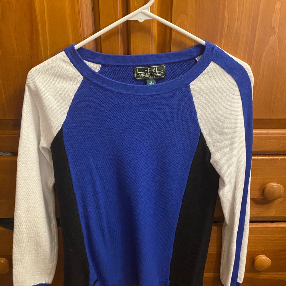 Ralph Lauren Blue, Black and White sweater.
